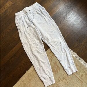 Splendid white and light blue sweatpants